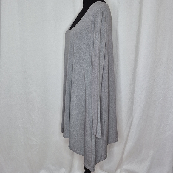 Bryn Walker Light Gray Shark Bite Tunic - Size L - Picture 3 of 10
